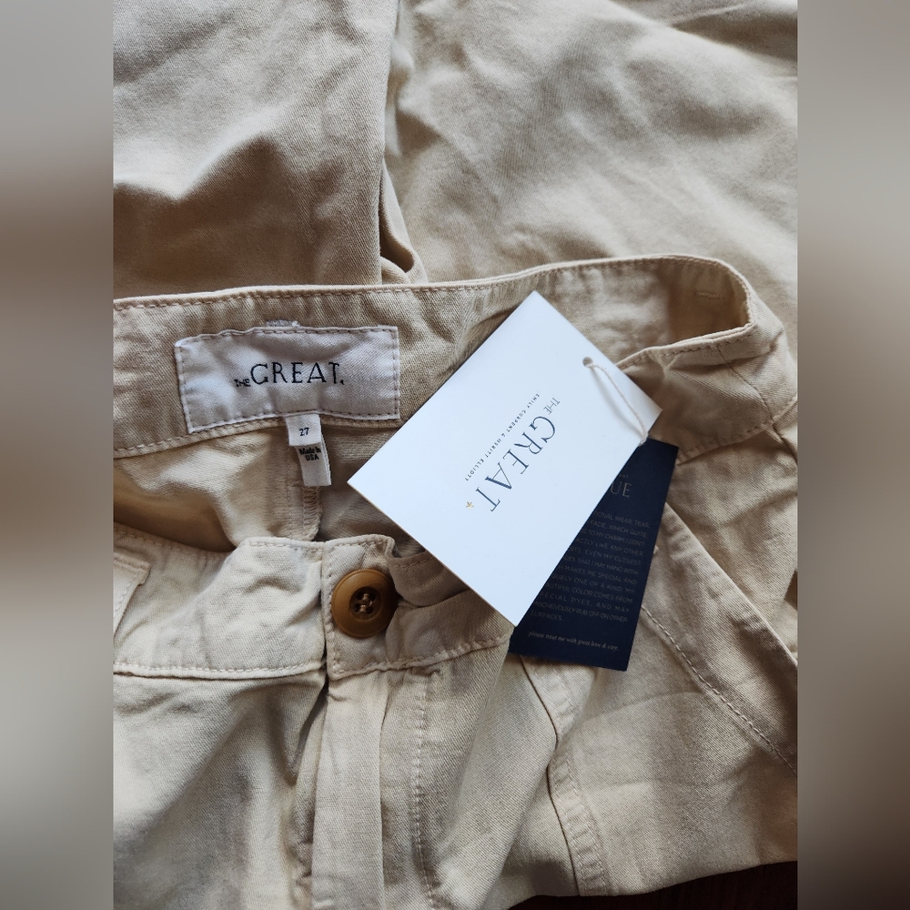 THE GREAT. NWT The Voyager Pants Safari Pants Cargo - Picture 10 of 16